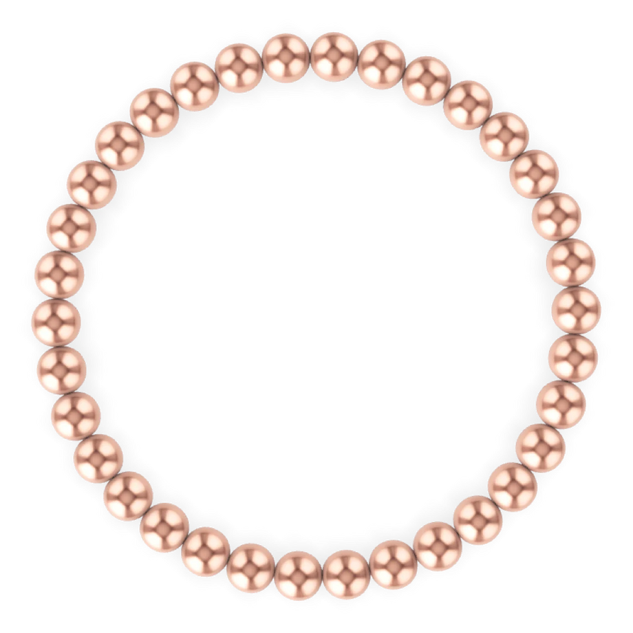 14kt Rose Gold Bead Bracelet_5mm – Lexa Lane